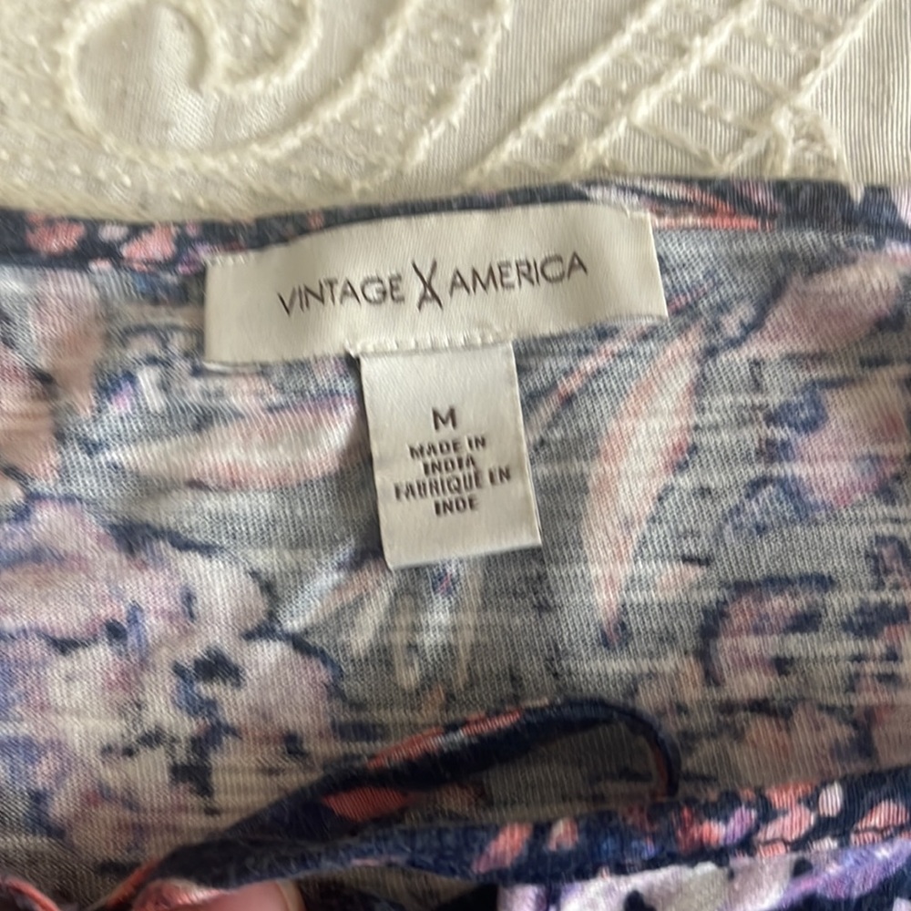 Boho floral block pattern shirt - Picture 3 of 4